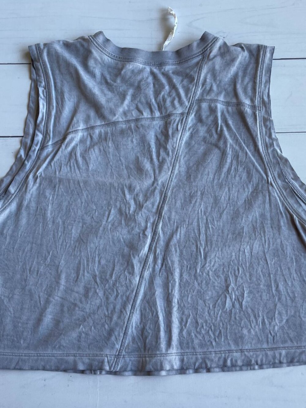 Entire Closet $5! *Has Stain* Lululemon Broken Beats Tank, Grey - Size Large - Picture 6 of 10